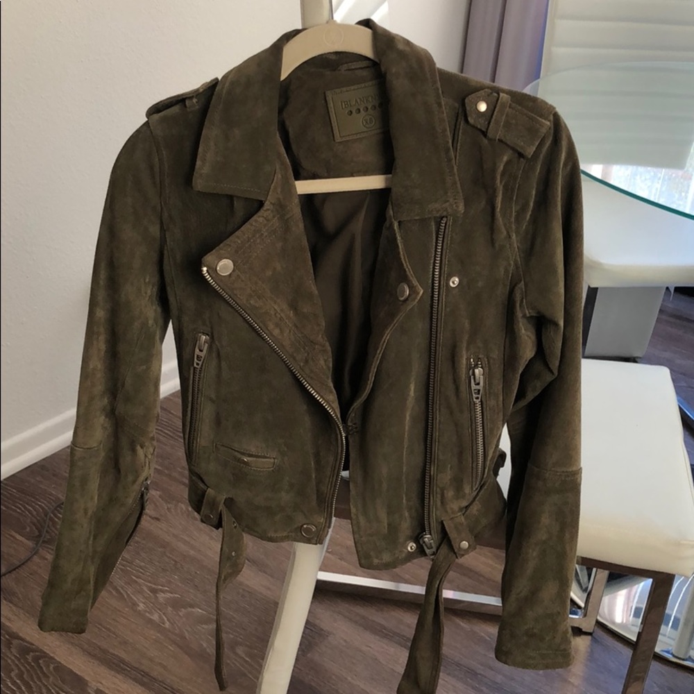 Blank NYC suede moto jacket